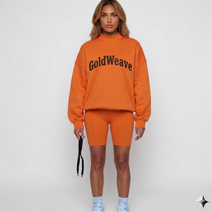 Sweat-shirt à col montant en molleton de coton premium, coupe oversize, chaud pour l'hiver, style streetwear décontracté et élégant - Product Image 1