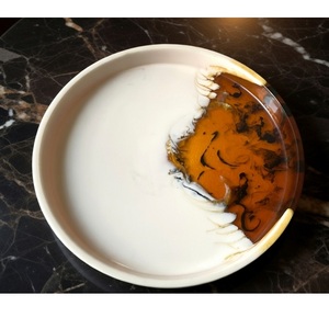 Bols en résine attrayants, design nuage créatif, pour aliments ou salades, vaisselle de cuisine domestique, plats de service, bols pour pâtes, riz, soupes, noix - Product Image 4