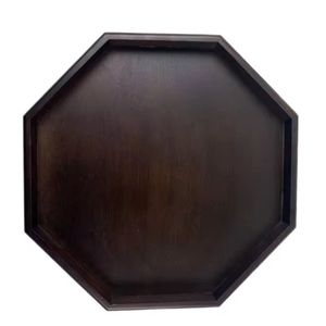 Handcrafted Sheesham Wood Serving Tray Set with Floral Inlay – 2 Piece Retractable Design for <b>Kitchen</b> Dining Ramadan Use - Product Image 5