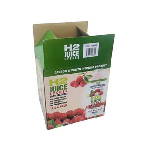 Boîtes carrées en carton ondulé OEM & ODM pour l'emballage de jus de fruits, pliables et à fentes, design multicolore pour l'emballage de jus - Product Image 2