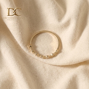 แหวนทองคำแท้ 14KT ประดับเพชรเลี้ยงในห้องปฏิบัติการ ดีไซน์หรูหรา สำหรับงานแต่งงานและงานเลี้ยง ผู้ผลิตขายส่งเครื่องประดับสำหรับผู้หญิง - Product Image 4