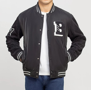 เสื้อแจ็คเก็ตวาร์ซิตี้แบบยูนิเซ็กซ์ สีสันสดใส แขนยาว คอตั้ง ปักลายเชนิลล์ โลโก้ด้านหน้า สไตล์สตรีทแวร์ สำหรับวิ่งและฤดูหนาว - Product Image 3