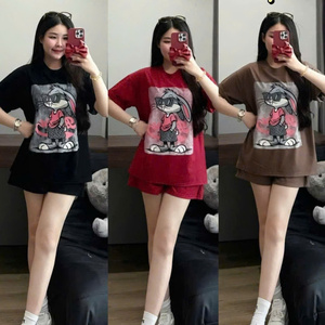 Conjunto de dos piezas de verano para mujer, ropa cómoda, natural, a la moda, lavable, con empaque personalizado del fabricante de Vietnam. - Product Image 2