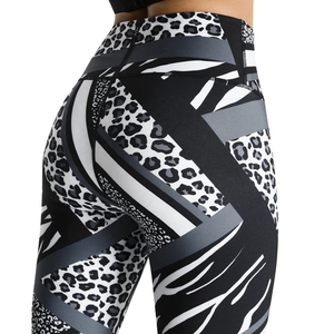 OEM Custom Mid Waist Women's Workout <b>Leggings</b> Soft Bag Stretchy Gym Jogging Pants Solid <b>Pattern</b> Knitted Quick Dry Yoga <b>Leggings</b> - Product Image 5