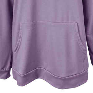 Sudadera con Capucha de Manga Larga para Mujer, Estampado Personalizado, Blusa Holgada Informal con Capucha y Logotipo Frontal, 100% Algodón para Invierno - Product Image 6