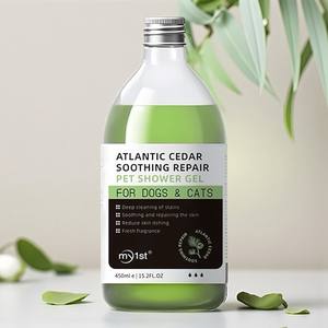 Best Selling Itch Relief Organic Wholesale Private Label Dog/Cat Shampoo Sensitive Skin Soothing Repair Shower Gel 500mL Plastic - Product Image 1