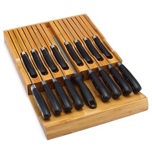 Unités de tiroirs à épices modulaires empilables en bambou en gros - Organiseurs de cuisine - Product Image 3
