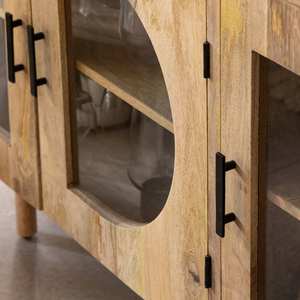 Aparador de madera de mango de 3 puertas Vandana Sereno Vertex - Product Image 3