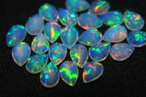 Natural Ethiopian Opal Faceted Pear Cut Gemstone Multi Color <b>Fire</b> Welo Opal Loose <b>Stone</b> for Jewelry Making - Product Image 2