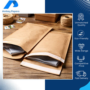 Sobres de Papel Kraft Personalizables de Alta Calidad, Reciclables y Ecológicos, con Recubrimiento de una Cara, Origen India, para Embalaje de Mensajería - Product Image 5