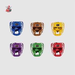 Best Protection Performance Customized Color Size Comfortable MMA Leather Kick Boxing <b>Training</b> <b>Head</b> Guard Men Custom Logo OMIKA - Product Image 5