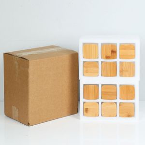 Small 8oz Spice Storage Bottles <b>Empty</b> Glass <b>Jars</b> with Bamboo Lid and Label Pack (12x) 72 Printed Spice Stickers - Product Image 5