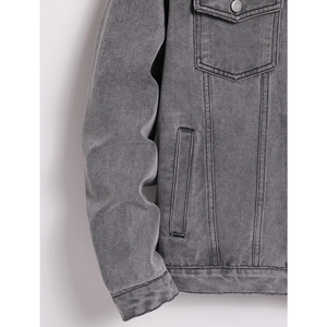 New Fashion Wholesale Plain <b>Men</b> <b>Denim</b> <b>Jackets</b> Wholesale Top Quality Jeans <b>Jackets</b> for Online Sale with Customized Colors - Product Image 5