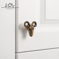 Poignée d'armoire en laiton massif en forme d'abeille, vintage, pour tiroir, quincaillerie décorative pour meubles, faite à la main, décoration intérieure, décoration de cuisine