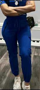 Premium Slim Fit Medical <b>Scrubs</b> Set – Custom Stretch Jogger Pant & Notched V-Neck Top, Premium Nursing Uniform for Hospital - Product Image 4