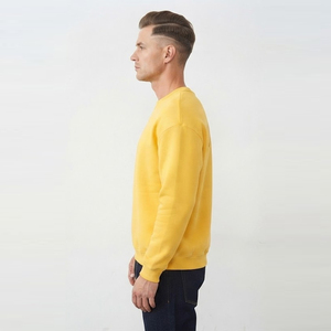 Men Loose Fit Puff Printing Polyester/Cotton <b>Waterproof</b> Sweatshirt Drop Shoulder Crew Neck Fleece 430GSM Oversize Baggy Winter - Product Image 3