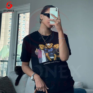 เสื้อยืดกราฟิก ROUGHPLAY ลายเพชรฟอกสีสไตล์สตรีทแฟชั่นสำหรับผู้ชาย ลดราคาพิเศษ ผ้าฝ้าย 100% ทรงโอเวอร์ไซส์ - Product Image 4