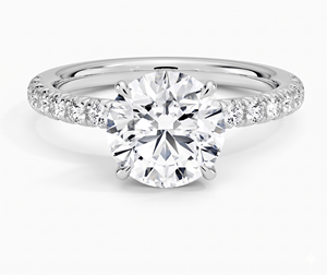 Anillo de Compromiso con Diamante de Corte Redondo, Clásico para Mujer, Diamantes Cultivados en Laboratorio - Product Image 2
