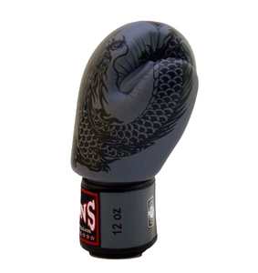 Guantes Negros Estampados con Cierre de Velcro Marrón, los Más Vendidos, para Entrenamiento de MMA y Sanda, de Cuero Sintético Ligero, Personalizables - Product Image 2