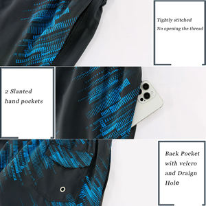 กางเกงว่ายน้ำชายแบบสั่งทำพิเศษ เอวยางยืดพร้อมเชือกผูก กางเกงลำลองสำหรับเล่นกีฬาชายหาด  พร้อมดีไซน์ตามสั่ง - Product Image 5