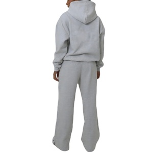 OEM Heavyweight Hoodies en relieve en blanco de cremallera de las mujeres de alta calidad personalizado Drop Shoulder bordado Hoodie 2025 - Product Image 3