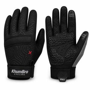 Guantes de Ciclismo KhumBro con Dedos Completos, Compatibles con Pantalla Táctil y Diseño con Patrón de Mapa, para Uso Unisex - Product Image 1
