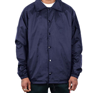 Chaqueta Deportiva de Primavera para Hombre al por Mayor, Diseño Personalizado, Manga Larga, Tela de Lona, Cierre de Botones - Product Image 1