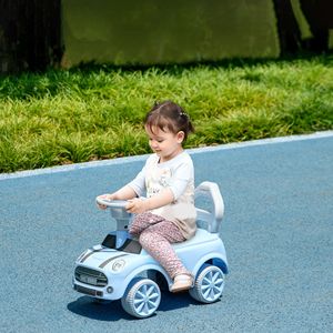 Auto Cavalcabile Blu Chiaro per Bambini con Sistema Anti-Ribaltamento e Anti-Ribaltamento all'Indietro, Macchina Scorrevole con Clacson per Bambini da 18-36 Mesi - Divertimento a Terra! - Product Image 2