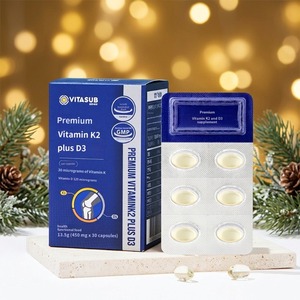 Cápsulas de Gel Suave de Vitamina D3 y K2 para Adultos, Suplementos al por Mayor OEM para Mejorar la Densidad Ósea - Product Image 3