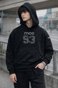 Sudadera con Capucha de Hombre Oversize con Pedrería Brillante, Estilo Urbano, Venta al por Mayor, Proveedor OEM - Product Image 3