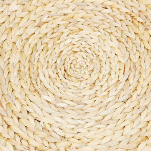 Handcrafted Plant Fiber Circular Pouf Minimalist Design Living Room Floor Seat <b>Single</b>-piece Package - Product Image 5