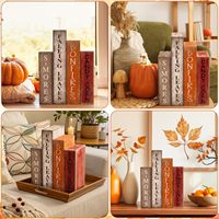 Lot de boîtes décoratives en bois style vintage pour livres factices – Ornement d'étagère pour la maison et le bureau – Fournisseur en gros