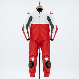 Traje de Cuero para Motociclismo de Una Pieza, Personalizado en Talla y Color con Impresión de Logotipo - Product Image 3