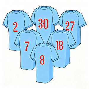 เสื้อเบสบอลอเมริกันแบบสั่งทำพิเศษขายดีอันดับต้นๆ ลายปักเดลา ครูซ อาคูนา ราลี สเคนส์ ชุดยูนิฟอร์มเบสบอลชาย - Product Image 4