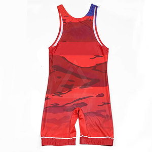 <b>Men</b> Wrestling <b>Singlets</b> With Smooth Fabric And Body Fit Design <b>For</b> Movement Control During Practice Training - Product Image 3