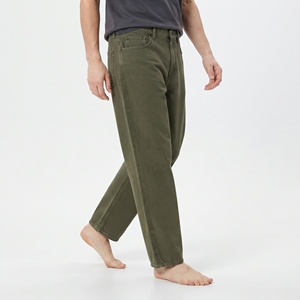 Jeans de mezclilla de corte relajado para niño, cintura media, pantalones de mezclilla para niños, pantalones de pierna ancha, pantalones casuales de mezclilla de cintura media - Product Image 3