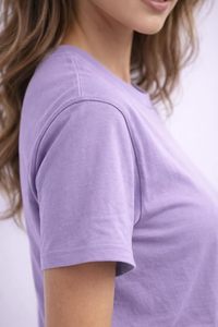 เสื้อยืดคอกลม STELLAR สำหรับใส่ทุกวัน เนื้อผ้า 60% คอตตอน/40% โพลีเอสเตอร์ ยับยาก นุ่ม ระบายอากาศดี เสื้อยืดแขนสั้นพื้นฐานสำหรับผู้หญิง - Product Image 4
