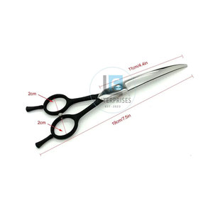 Anti Slip Grip Premium Quality Curved Stainless Steel Manual Pet Grooming <b>Scissors</b> Best Selling - Product Image 6