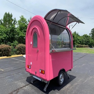 Remorque alimentaire mobile de haute qualité, best-seller, en acier inoxydable, conception à 4 roues, garantie de 3 ans, pour la vente de snacks - Product Image 1