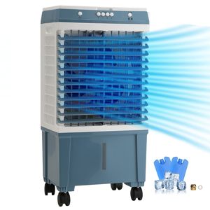 Refroidisseur d'air portable 1400 CFM, rafraîchisseur évaporatif oscillant 84 degrés, 5 gallons, couverture de 550 pieds carrés, 3 vitesses - Product Image 1