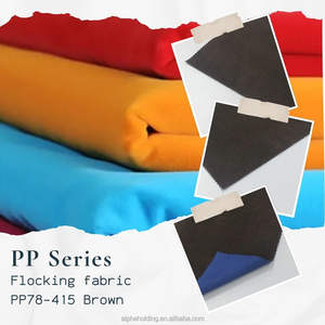 ผ้าปิ๊กเปลล์เคลือบกำมะหยี่แบบทอจากเส้นใยเรยอน ขนาด 54 นิ้ว 70 หลา สำหรับบรรจุภัณฑ์เครื่องประดับ รุ่น PP78-415 สีน้ำตาล - Product Image 2