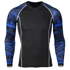 Camiseta de Compresión Rash Guard para Hombre, Tallas Grandes, Manga Larga, Cómoda y Transpirable, para Todas las Temporadas, Superventas - Product Image 3