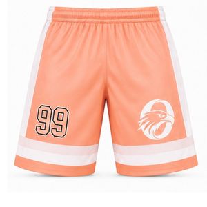 Men Coral Sublimated Ice Hockey Set Jersey Shorts Polyester Striped <b>Athletic</b> Team Sportswear Match Training Apparel - Product Image 4