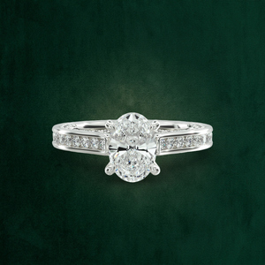 Anillo de Oro Sólido de 18K con Dos Piedras Ovaladas en Forma de Pera y Engaste de Garras - Venta al por Mayor, Personalizado, OEM, B2B - Product Image 3
