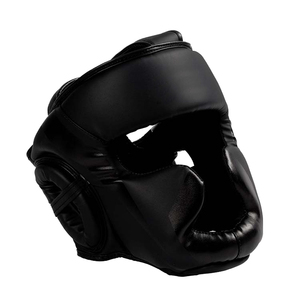 Premium Full Face Boxing Head Guard Safety Adjustable Training Riding Removable Face Bar Durable PU Leather Water Resistant - Product Image 1