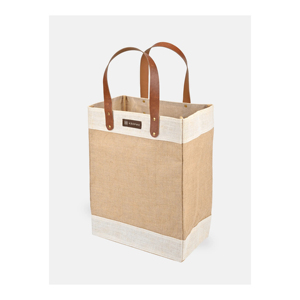 Jute Fabric <b>Medium</b> Natural Eco Friendly Cartoon Pattern Hessian Burlap Tote <b>Bag</b> with Customizable <b>Size</b> & Handle for Advertising - Product Image 1