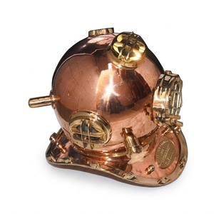 Casco de Buceo Antiguo de Cobre de Primera Calidad, Casco de Buzo de la Marina de los Estados Unidos, Decoración Náutica Marítima para el Hogar, la Oficina y Colección, Regalo - Product Image 1