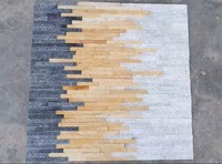 Revêtements muraux en marbre naturel de qualité supérieure du Vietnam, mélange de couleurs, pour les façades d'hôtels et de villas