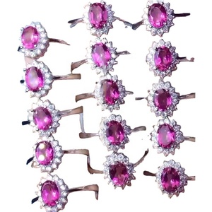 925 Anello <span class=keywords><strong>di</strong></span> <span class=keywords><strong>Ametista</strong></span> Tourmalinea <span class=keywords><strong>anelli</strong></span> Per La Signora - Product Image 3