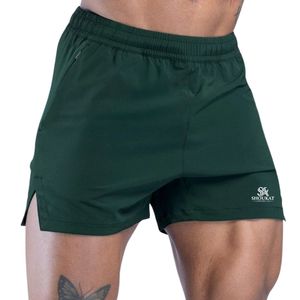 <b>Mens</b> Green Casual <b>Shorts</b> Athletic <b>Running</b> Workout Sports Gym Training Activewear Summer Outdoor Drawstring Knee Length OEM - Product Image 6